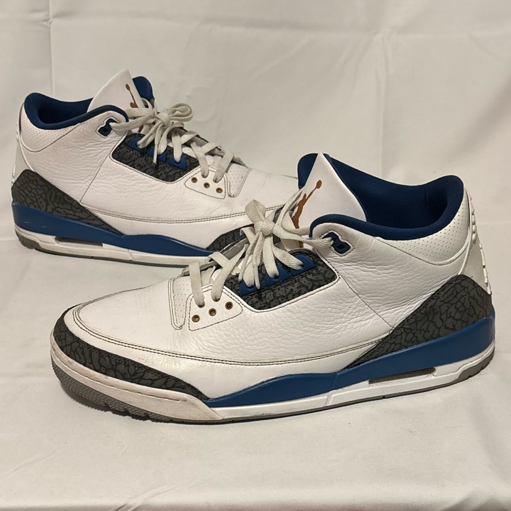 Nike Air Jordan 3 Retro OG Washington Wizards Blue 2023 Men's Size 14 CT8532-148